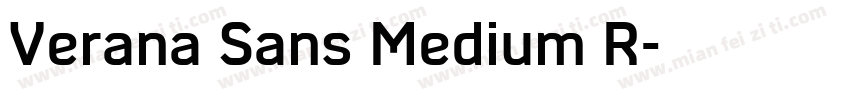 Verana Sans Medium R字体转换